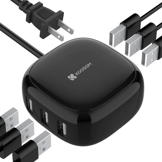 Koosom 6-Outlet Surge Protector Charging Station, Kit, 1 Count, 1 Pack