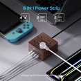 KOOSOM Power Strip Surge Protector - Extension Cord with 4 Widely Spaced Outlets & 4 Smart USB Ports